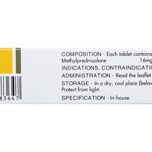 Menison 16mg thuốc kháng viêm, ức chế miễn dịch (3 vỉ x 10 viên)