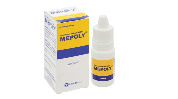 Dung dịch nhỏ mắt, mũi, tai Mepoly trị nhiễm khuẩn lọ 10ml