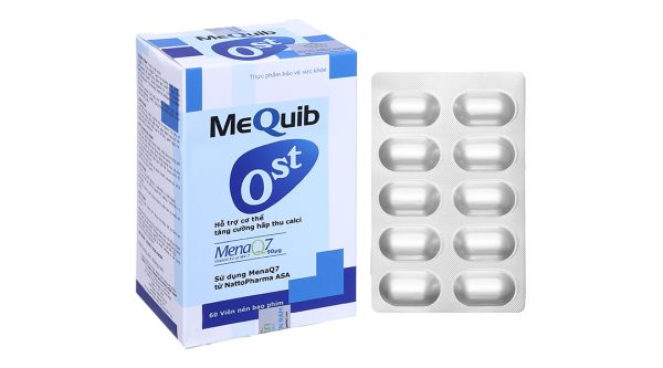 MeQuib Ost bổ sung canxi, giúp xương răng chắc khỏe 60 viên