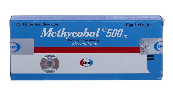 Methycobal 500mcg trị bệnh lý thần kinh ngoại biên (3 vỉ x 10 viên)