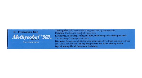 Methycobal 500mcg trị bệnh lý thần kinh ngoại biên (3 vỉ x 10 viên)