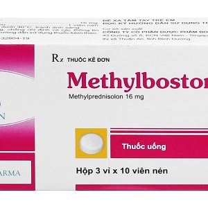 Methylboston 16 thuốc kháng viêm (3 vỉ x 10 viên)