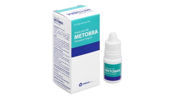 Dung dịch nhỏ mắt Metobra 3mg/ml trị tại chỗ nhiễm trùng ở mắt lọ 5ml