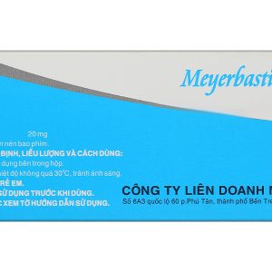 Meyerbastin 20 trị viêm mũi dị ứng, nổi mày đay (10 vỉ x 10 viên)