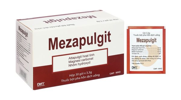 Thuốc bột Mezapulgit trị triệu chứng đau do bệnh thực quản - tá tràng (30 gói x 3.3g)