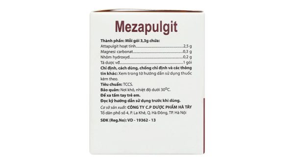Thuốc bột Mezapulgit trị triệu chứng đau do bệnh thực quản - tá tràng (30 gói x 3.3g)