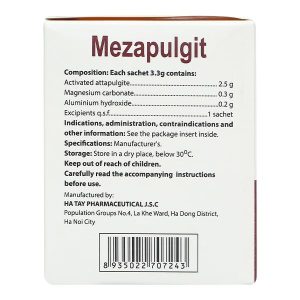 Thuốc bột Mezapulgit trị triệu chứng đau do bệnh thực quản - tá tràng (30 gói x 3.3g)