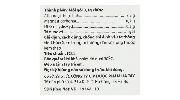 Thuốc bột Mezapulgit trị triệu chứng đau do bệnh thực quản - tá tràng (30 gói x 3.3g)