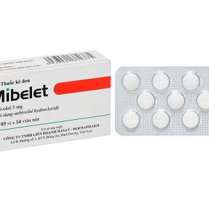 Mibelet 5mg điều trị tăng huyết áp vô căn, suy tim (3 vỉ x 14 viên)