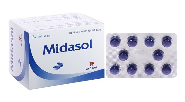 Midasol hỗ trợ trị viêm đường tiết niệu (10 vỉ x 10 viên)