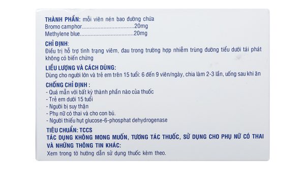 Midasol hỗ trợ trị viêm đường tiết niệu (10 vỉ x 10 viên)