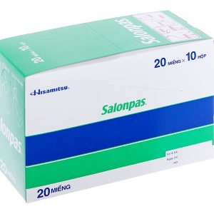 Cao dán Salonpas (6,5cm x 4,2cm) giảm đau, kháng viêm cơ xương (10 hộp x 20 miếng)