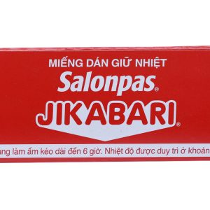 Miếng dán giữ nhiệt Salonpas Jikabari làm ấm, giảm đau (8.4cm x 13cm) (8 gói x 1 miếng)