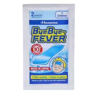 Miếng dán hạ sốt ByeBye Fever cho trẻ em (5cm x 11cm) gói 2 miếng