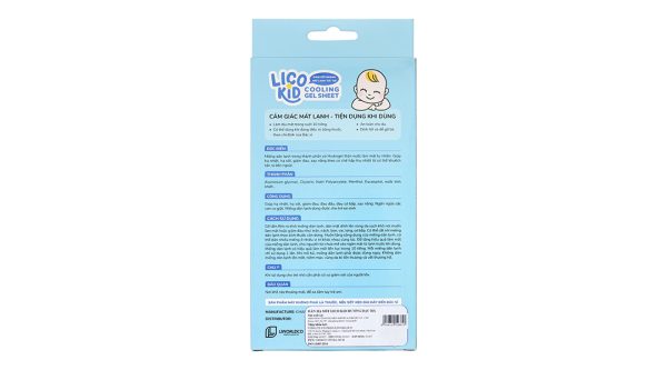 Miếng dán hạ sốt Licokid hương bạc hà (3 gói x 2 miếng)