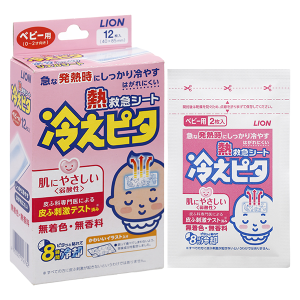 Miếng dán hạ sốt Lion Hiepita For Baby cho bé 0-2 tuổi (4cm x 8.5cm) (6 túi x 2 miếng)