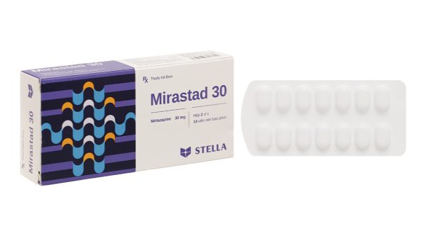 Mirastad 30 trị các cơn trầm cảm lớn (2 vỉ x 14 viên)