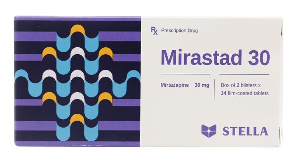 Mirastad 30 trị các cơn trầm cảm lớn (2 vỉ x 14 viên)