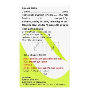 Thuốc bột Mitafix trẻ em 100mg điều trị nhiễm khuẩn (12 gói x 1.5g)