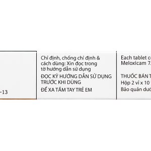 Mobic 7.5mg giảm đau, kháng viêm xương khớp (2 vỉ x 10 viên)