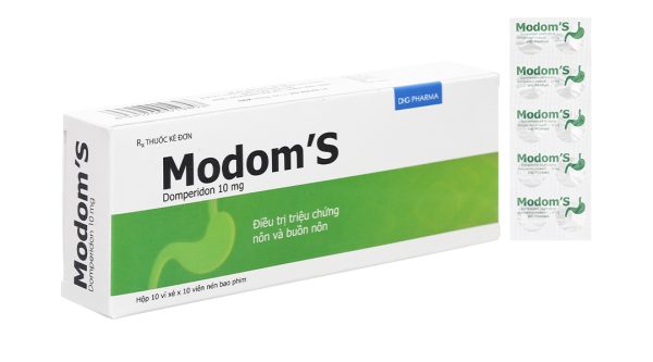 Modom's 10mg trị triệu chứng nôn và buồn nôn (10 vỉ x 10 viên)