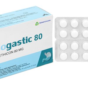 Viên nhai Mogastic 80 trị đầy hơi, khó tiêu (10 vỉ x 10 viên)