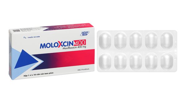 Moloxcin 400 điều trị nhiễm khuẩn (1 vỉ x 10 viên)