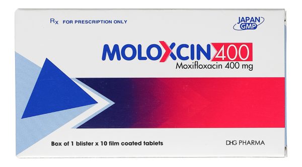 Moloxcin 400 điều trị nhiễm khuẩn (1 vỉ x 10 viên)