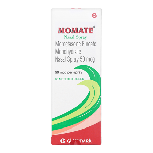 Hỗn dịch xịt mũi Momate Nasal Spray 50mcg trị viêm mũi dị ứng chai 60 liều