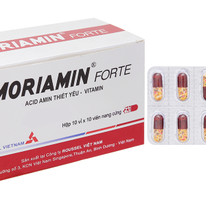 Moriamin Forte bổ sung acid amin và vitamin (10 vỉ x 10 viên)