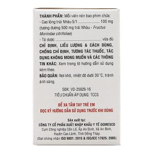 Morinda Citrifolia 100mg trị đau nhức, sưng khớp chai 50 viên