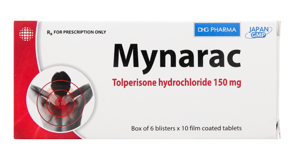 Mynarac 150mg điều trị triệu chứng co cứng cơ sau đột quỵ (6 vỉ x 10 viên)