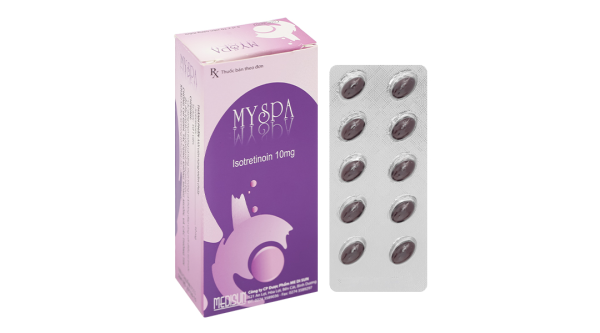 Myspa 10mg trị mụn trứng cá (3 vỉ x 10 viên).