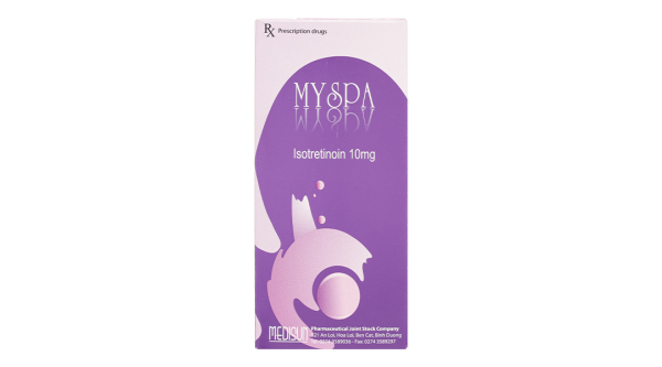 Myspa 10mg trị mụn trứng cá (3 vỉ x 10 viên).