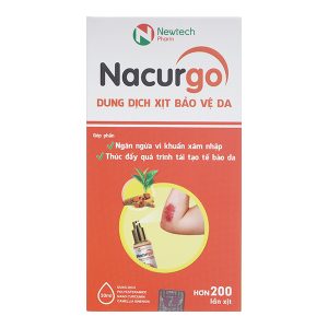 Dung dịch xịt Nacurgo bảo vệ, tái tạo da, ngừa vi khuẩn chai 30ml