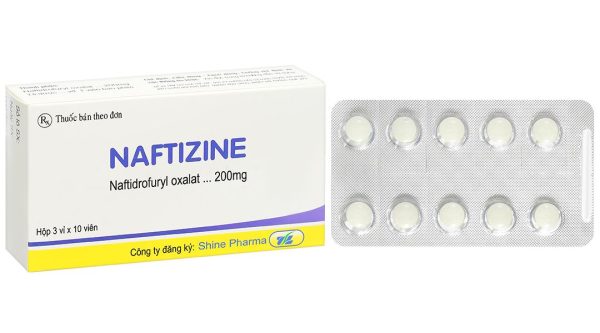 Naftizine 200mg điều trị viêm động mạch tắc nghẽn mãn tính chi dưới (3 vỉ x 10 viên)