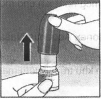 nasonex Hình 1. Lắc nhẹ chai thuốc và tháo nắp chống bụi ra