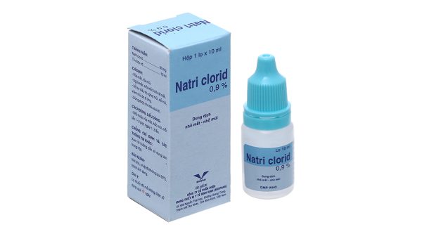 Dung dịch nhỏ mắt Natri Clorid Bidiphar 0.9% vệ sinh mắt, mũi lọ 10ml