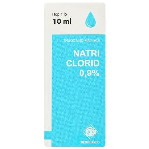 Dung dịch nhỏ mắt, mũi Natriclorid 0,9% Medipharco trị kích ứng mắt, viêm mũi chai 10 ml