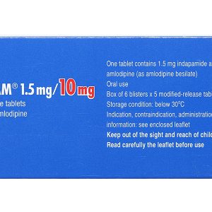 Natrixam 1.5mg/10mg trị tăng huyết áp (6 vỉ x 5 viên)