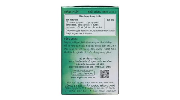 Naturen Z hỗ trợ giải độc, tăng cường chức năng gan hộp 100 viên