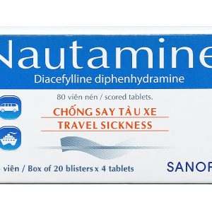 Nautamine 90mg chống say tàu xe (20 vỉ x 4 viên)