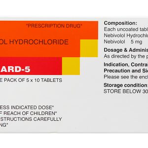 Nebicard-5 trị tăng huyết áp (5 vỉ x 10 viên)