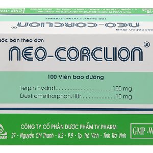 Neo-Corclion trị ho, long đàm, ho mãn tính hay ho do kích ứng (10 vỉ x 10 viên)