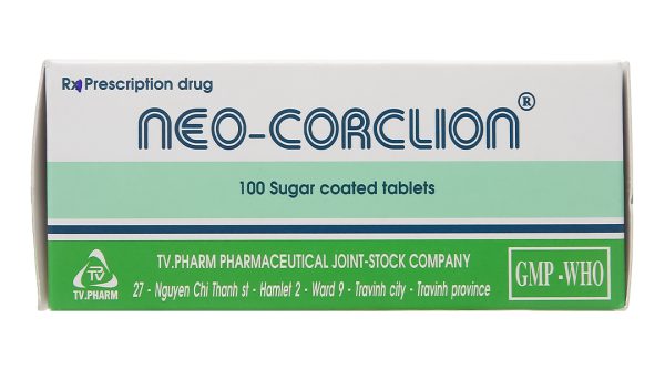 Neo-Corclion trị ho, long đàm, ho mãn tính hay ho do kích ứng (10 vỉ x 10 viên)