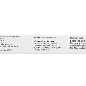 Viên đặt âm đạo Neo-Penotran Forte L trị viêm âm đạo (1 vỉ x 7 viên)