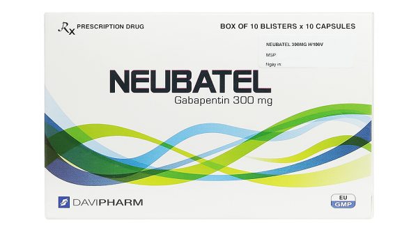 Neubatel 300mg hỗ trợ trị động kinh cục bộ (10 vỉ x 10 viên)