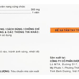 Neubatel 300mg hỗ trợ trị động kinh cục bộ (10 vỉ x 10 viên)