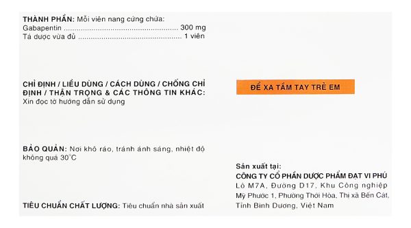 Neubatel 300mg hỗ trợ trị động kinh cục bộ (10 vỉ x 10 viên)