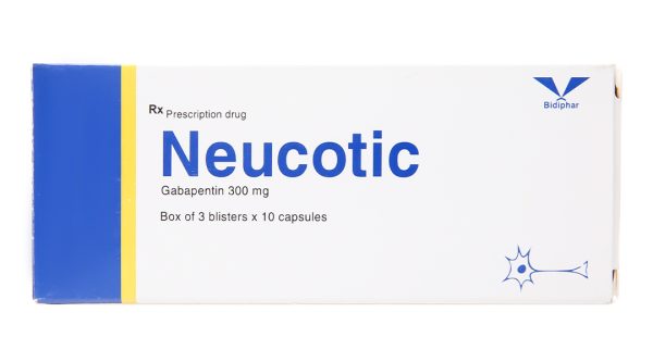 Neucotic 300mg hỗ trợ trị động kinh cục bộ, trị đau thần kinh (3 vỉ x 10 viên)